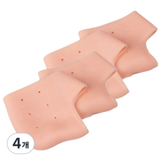 Komosco 足部護理矽膠後腳跟墊 米色, 4個, 60g, 2入