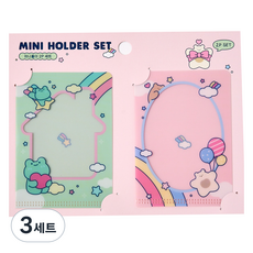모던하우스 버터샵 레이니 버터곰 레인보우 미니홀더 2종 세트, 혼합색상, 3세트