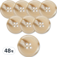 Button King 東大門鈕扣王 高級霧面大衣開襟衫鈕扣 23mm 米色, LBG普萊科, 48個