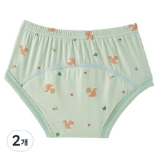 agazzang 嬰幼兒用 Signature 莫代爾如廁訓練褲, 2個, 松鼠