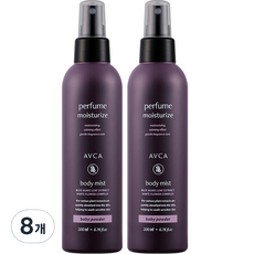 아브카 퍼퓸 바디 미스트 베이비 파우더향, 200ml, 8개