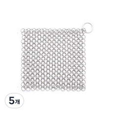 마이크릿홈 무쇠팬 세척 올스테인리스 위생 철수세미 사각형 S, 1개입, 5개