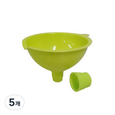 고정 가능 다용도 깔때기, 그린, 5개
