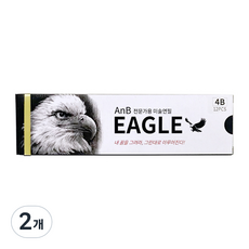 AnB AnB Eagle專業用美術鉛筆 12入, 4B, 2個