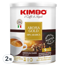 KIMBO 金寶 Aroma Gold阿拉比卡中深焙研磨咖啡粉, 250g, 2個