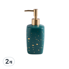 금박이점 욕실 샴푸 디스펜서 YT_RA540, 그린, 2개
