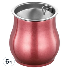 캐시리치 심플한 냄새차단 재떨이 7.7 x 9 cm, 핑크, 6개