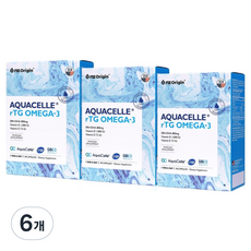 엔젯오리진 아쿠아셀 알티지 오메가3 31.5g, 30정, 6개