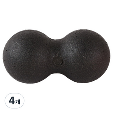 타이디홈 시원한 휴대용 괄사용품 더블 볼 8 x 16 cm, 4개, 블랙