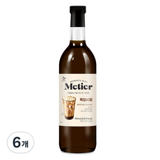 메티에 흑당시럽, 750ml, 6개