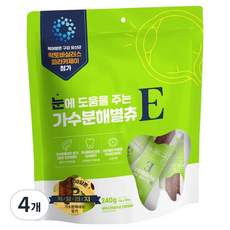 닥터케어누트 강아지 가수분해 별츄 덴탈껌, 4개, 240g, 눈에 도움