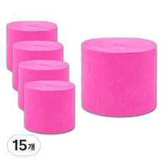 마다꾸미 미니 주름지 27 핫핑크 4.5 x 250 cm, 15개