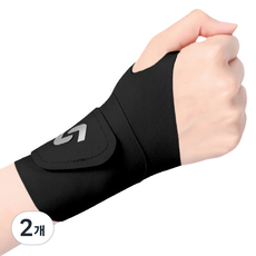 MBRAIN 運動風護腕 環繞式細節 輕量透氣 單入 黑色, 2個