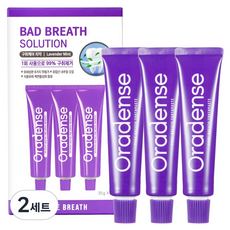 oradense Pure Breath 口臭護理牙膏 3入組, 2套, 105g