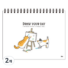 아이비스 스케치 노트 화이트, 60매, 2개