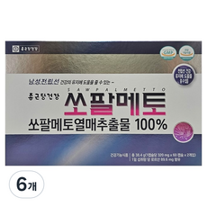 종근당건강 쏘팔메토, 60정, 6개