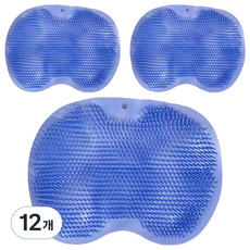 KOVIRA 샤워 발 브러쉬 29.5 x 21 cm, 파란색, 12개, 1개입