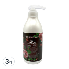더허브스토리 바디로션 로즈, 500ml, 3개