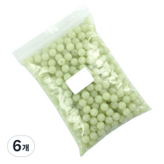 씨타임 야광 낚시구슬 4mm, 원형단단구슬, 6개