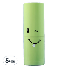 여행휴대용 파스텔 세면 5종 세트 그린, 5세트