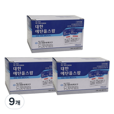 대한 에탄올스왑 거즈, 9개, 100개입