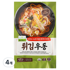 칠갑농산 튀김우동, 4개, 428g