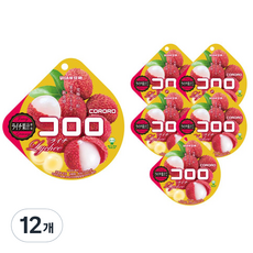 UHA 味覺糖 酷露露Q糖 荔枝口味, 40g, 12包