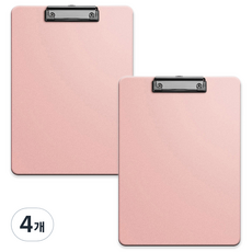 KHOHIMO A4 PP材質板夾 3mm 3W321, 粉紅色, 4個