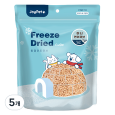 조이펫 반려동물 동결건조 미니 큐브 간식, 연어, 170g, 5개
