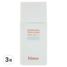 힌스 세컨 스킨 톤업 베이스, 뮤티드 그린, 3개, 35ml