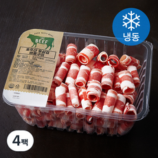 호주산 우삼겹 바로구이 대패 (냉동), 4팩, 1kg