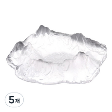 FTSY 透明水晶便攜式煙灰缸, C, 5個