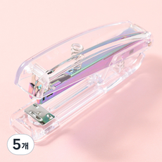 일상속반짝 스테이플러, 투명 블루, 5개