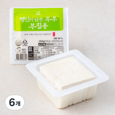 한둘 명인이 만든 두부 부침용, 120g, 6개
