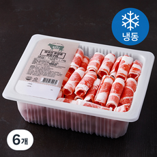 미국산 대패 우삼겹 바로구이 (냉동), 1kg, 6개