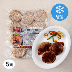 롯데햄 햄벅스테이크 (냉동), 600g, 5팩