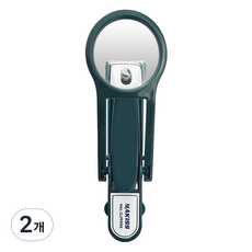 므뮤 創意放大鏡指甲剪, 2個, 綠色