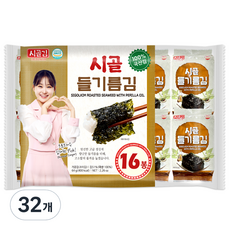 시골 들기름김 도시락김, 4g, 32개