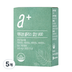뉴트리모어 액티브 플러스 엽산 800 15g, 30정, 5개