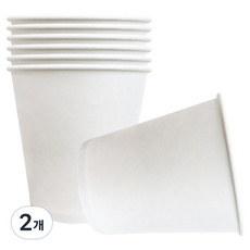 페이퍼맥스 기본 무인쇄 종이컵 180ml, 2000개, 2박스