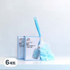 코멧 홈 먼지떨이 스틱 + 리필13개, 혼합색상, 6세트
