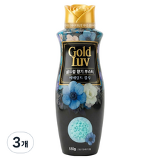 골드럽 섬유 향기부스터 에메랄드 블루, 550g, 3개