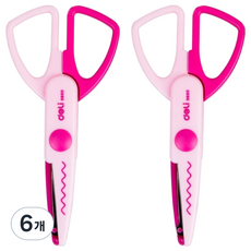 deLi 得力 花邊剪刀 135mm ED60001, 粉紅色(ED60001_PK), 6個