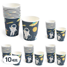 파티해 생일 파티컵 우주여행, 10개입, 10세트