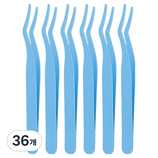 바움미루 속눈썹 핀셋, 36개, 풀 블루