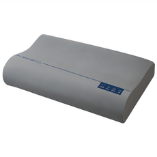 單人飯店慢回彈深睡記憶棉零壓護頸椎枕芯 成人款, 1個, 灰色