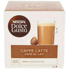 NESCAFE 雀巢咖啡 Dolce Gusto 多趣酷思 城市系列咖啡拿鐵膠囊, 10g, 16個裝, 1組