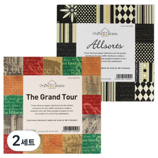 Dearis 厚磅珠光色紙 黑金6種 x 6p + 歐洲城市6種 x 6p 套組, 2套