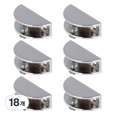 MONESPACE 半月形層架支架 亮光 中, 18個, 銀色