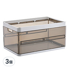 Joeki 衣物收納箱 SN0281, 39 x 24 x 19cm, 無蓋無格款, 3個
